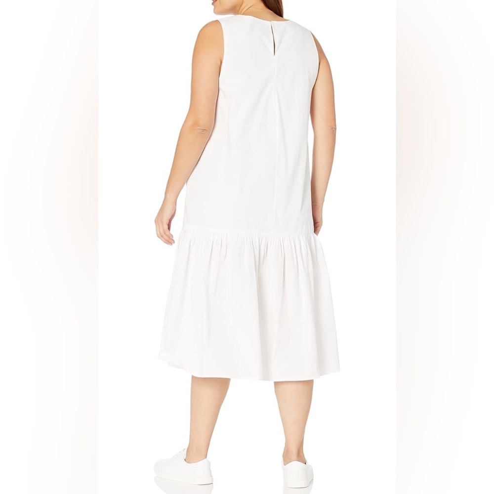 The Drop Ilana Sleeveless Poplin Maxi Dress – White, Medium (NWT) - Picture 5 of 9